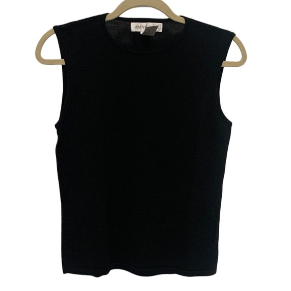 Vintage Jones New York Black Wool Tank Top - Picture 1 of 6